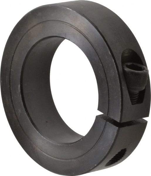 Climax Metal Products - 1-11/16" Bore, Steel, One Piece One Piece Split Shaft Collar - 2-3/4" Outside Diam, 11/16" Wide - A1 Tooling