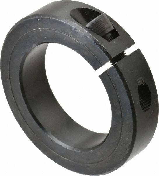 Climax Metal Products - 1-15/16" Bore, Steel, One Piece Clamp Collar - 3" Outside Diam, 11/16" Wide - A1 Tooling