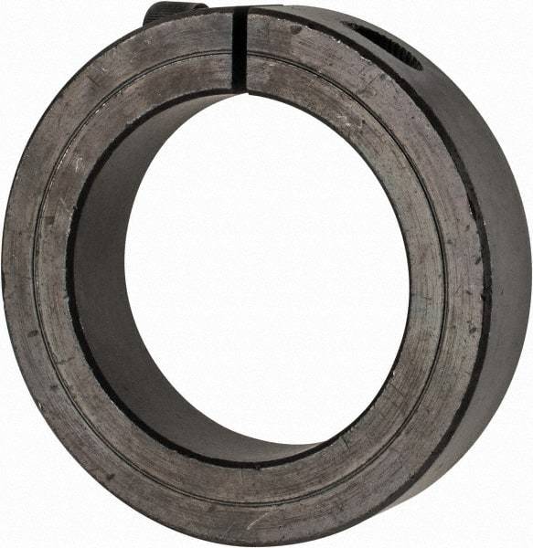 Climax Metal Products - 2-3/16" Bore, Steel, One Piece Clamp Collar - 3-1/4" Outside Diam, 3/4" Wide - A1 Tooling