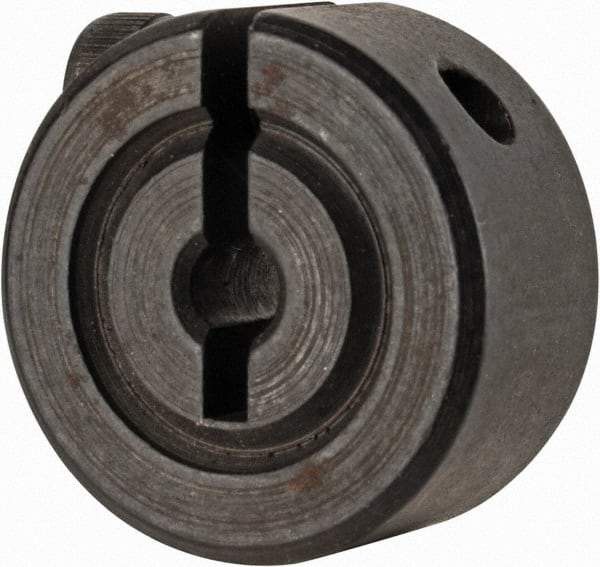 Climax Metal Products - 3mm Bore, Steel, One Piece Clamp Collar - 11/16" Outside Diam - A1 Tooling