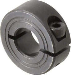 Climax Metal Products - 12mm Bore, Steel, One Piece Clamp Collar - 1-1/8" Outside Diam - A1 Tooling