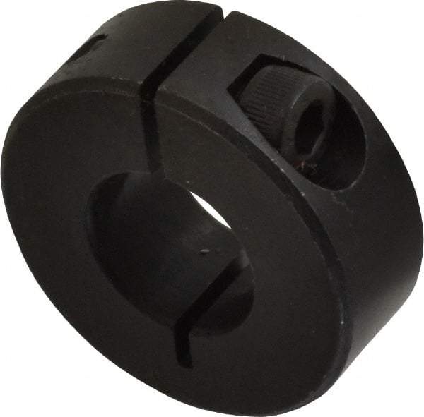 Climax Metal Products - 16mm Bore, Steel, One Piece Clamp Collar - 1-3/8" Outside Diam - A1 Tooling