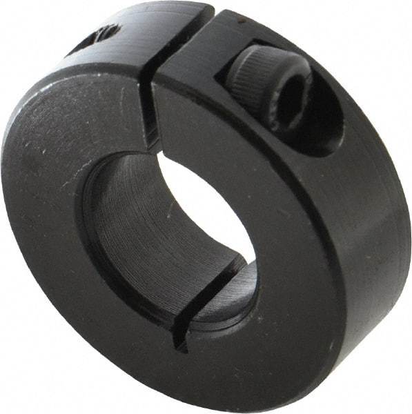 Climax Metal Products - 18mm Bore, Steel, One Piece Clamp Collar - 1-1/2" Outside Diam - A1 Tooling