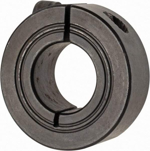 Climax Metal Products - 19mm Bore, Steel, One Piece Clamp Collar - 1-5/8" Outside Diam - A1 Tooling