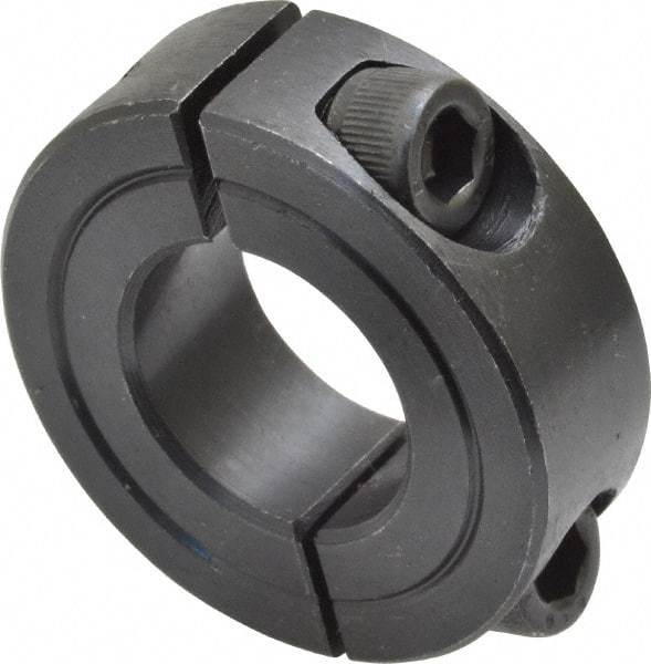 Climax Metal Products - 3/4" Bore, Steel, Two Piece Shaft Collar - 1-1/2" Outside Diam, 1/2" Wide - A1 Tooling