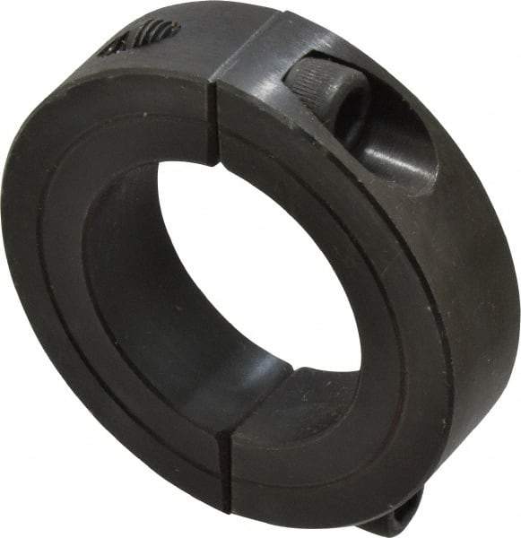 Climax Metal Products - 1-3/8" Bore, Steel, Two Piece Shaft Collar - 2-1/4" Outside Diam, 9/16" Wide - A1 Tooling