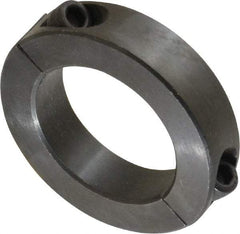 Climax Metal Products - 1-9/16" Bore, Steel, Two Piece Two Piece Split Shaft Collar - 2-3/8" Outside Diam, 9/16" Wide - A1 Tooling