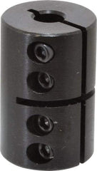 Climax Metal Products - 1/4" Inside x 13/16" Outside Diam, Rigid Coupling without Keyway - 1-1/4" Long - A1 Tooling