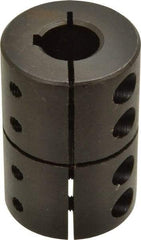 Climax Metal Products - 5/8" Inside x 1-1/2" Outside Diam, Rigid Coupling with Keyway - 2-1/4" Long x 3/16" Keyway Width - A1 Tooling