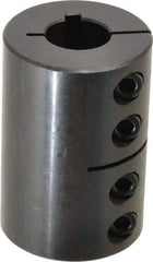 Climax Metal Products - 3/4" Inside x 1-3/4" Outside Diam, Rigid Coupling with Keyway - 2-5/8" Long x 3/16" Keyway Width - A1 Tooling