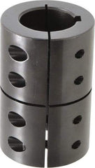 Climax Metal Products - 1-3/8" Inside x 2-3/8" Outside Diam, Rigid Coupling with Keyway - 3-5/8" Long x 5/16" Keyway Width - A1 Tooling