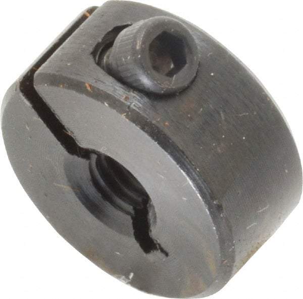 Climax Metal Products - 10-32 Thread, Steel, One Piece Threaded Shaft Collar - 11/16" Outside Diam, 5/16" Wide - A1 Tooling