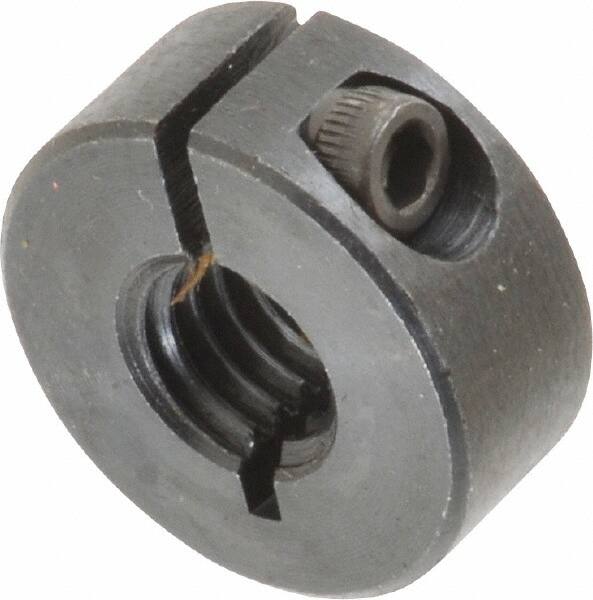 Climax Metal Products - 3/8-16 Thread, Steel, One Piece Threaded Shaft Collar - 7/8" Outside Diam, 3/8" Wide - A1 Tooling