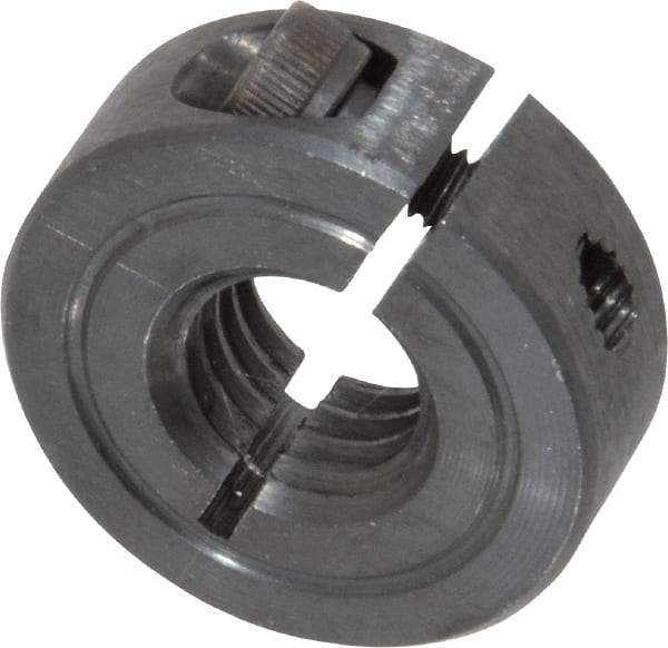 Climax Metal Products - 1/2-13 Thread, Steel, One Piece Threaded Shaft Collar - 1-1/8" Outside Diam, 13/32" Wide - A1 Tooling