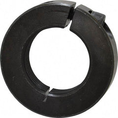 Climax Metal Products - 1-1/4-12 Thread, Steel, One Piece Threaded Shaft Collar - 2-1/16" Outside Diam, 1/2" Wide - A1 Tooling