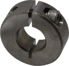 Climax Metal Products - 1/2" Bore, Stainless Steel, One Piece Clamp Collar - 1-1/8" Outside Diam, 13/32" Wide - A1 Tooling