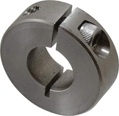 Climax Metal Products - 9/16" Bore, Stainless Steel, One Piece Clamp Collar - 1-5/16" Outside Diam, 7/16" Wide - A1 Tooling