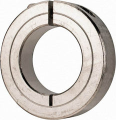 Climax Metal Products - 1-3/16" Bore, Stainless Steel, One Piece Clamp Collar - 2-1/16" Outside Diam, 1/2" Wide - A1 Tooling