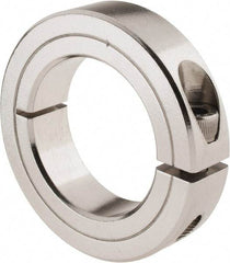 Climax Metal Products - 1-1/2" Bore, Stainless Steel, One Piece Clamp Collar - 2-3/8" Outside Diam, 9/16" Wide - A1 Tooling