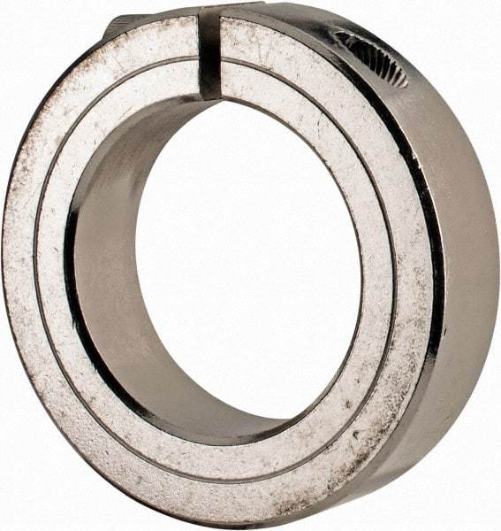 Climax Metal Products - 1-3/4" Bore, Stainless Steel, One Piece Clamp Collar - 2-3/4" Outside Diam, 11/16" Wide - A1 Tooling