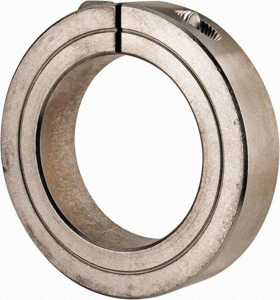 Climax Metal Products - 1-15/16" Bore, Stainless Steel, One Piece Clamp Collar - 3" Outside Diam, 11/16" Wide - A1 Tooling