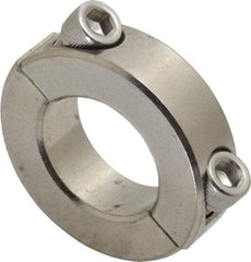 Climax Metal Products - 1" Bore, Stainless Steel, Two Piece Shaft Collar - 1-3/4" Outside Diam, 1/2" Wide - A1 Tooling