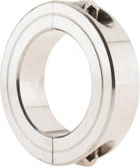 Climax Metal Products - 1-7/16" Bore, Stainless Steel, Two Piece Shaft Collar - 2-1/4" Outside Diam, 9/16" Wide - A1 Tooling