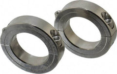 Climax Metal Products - 1-1/2" Bore, Stainless Steel, Two Piece Shaft Collar - 2-3/8" Outside Diam, 9/16" Wide - A1 Tooling