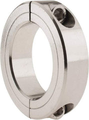 Climax Metal Products - 1-3/4" Bore, Stainless Steel, Two Piece Shaft Collar - 2-3/4" Outside Diam, 11/16" Wide - A1 Tooling