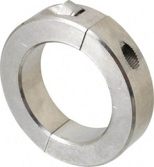 Climax Metal Products - 2" Bore, Stainless Steel, Two Piece Shaft Collar - 3" Outside Diam, 11/16" Wide - A1 Tooling