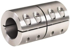 Climax Metal Products - 2" Inside x 3-3/8" Outside Diam, One Piece Split Clamping Collar - 4-7/8" Long - A1 Tooling