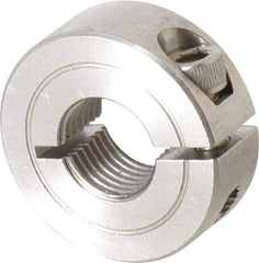 Climax Metal Products - 1/2-20 Thread, Stainless Steel, One Piece Threaded Shaft Collar - 1-1/8" Outside Diam, 13/32" Wide - A1 Tooling