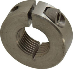 Climax Metal Products - 3/4-16 Thread, Stainless Steel, One Piece Threaded Shaft Collar - 1-1/2" Outside Diam, 1/2" Wide - A1 Tooling