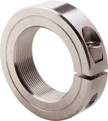 Climax Metal Products - 1-3/4-16 Thread, Stainless Steel, One Piece Threaded Shaft Collar - 2-3/4" Outside Diam, 11/16" Wide - A1 Tooling