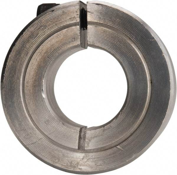 Climax Metal Products - 11/16" Bore, Aluminum, One Piece Clamping Shaft Collar - 1-1/2" Outside Diam, 1/2" Wide - A1 Tooling