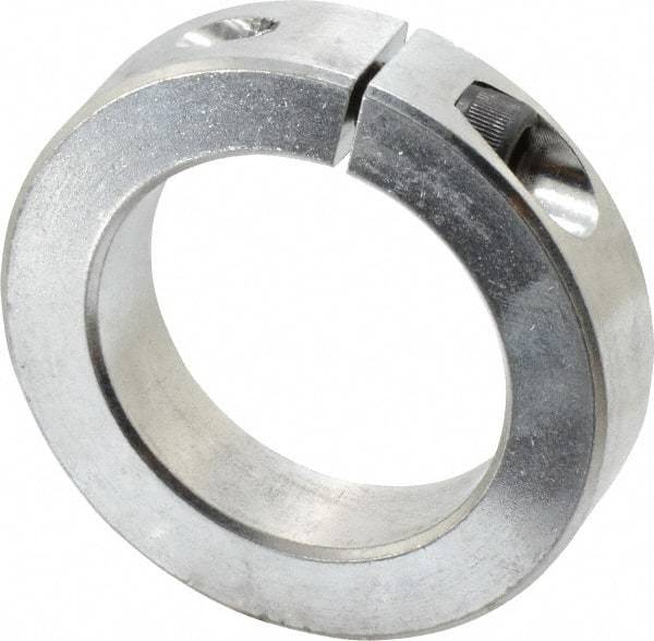 Climax Metal Products - 2" Bore, Aluminum, One Piece Clamp Collar - 3" Outside Diam, 11/16" Wide - A1 Tooling