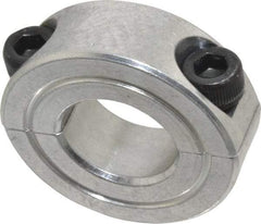 Climax Metal Products - 5/8" Bore, Aluminum, Two Piece Shaft Collar - 1-5/16" Outside Diam, 7/16" Wide - A1 Tooling