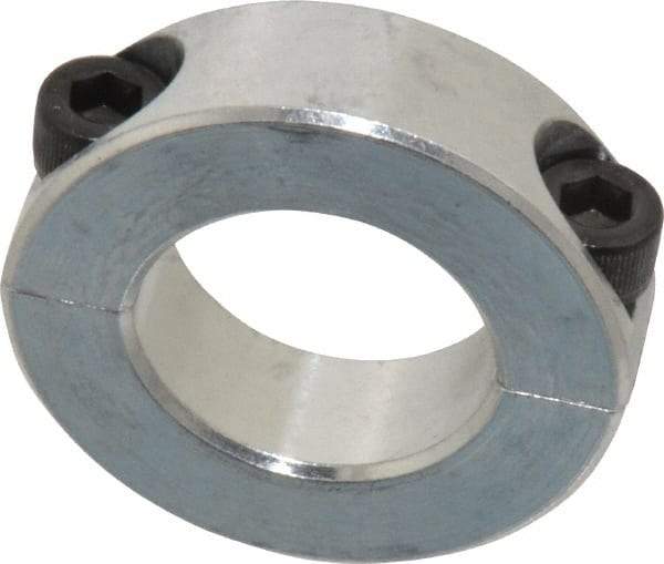 Climax Metal Products - 1" Bore, Aluminum, Two Piece Shaft Collar - 1-3/4" Outside Diam, 1/2" Wide - A1 Tooling