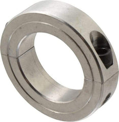 Climax Metal Products - 1-1/2" Bore, Aluminum, Two Piece Shaft Collar - 2-3/8" Outside Diam, 9/16" Wide - A1 Tooling