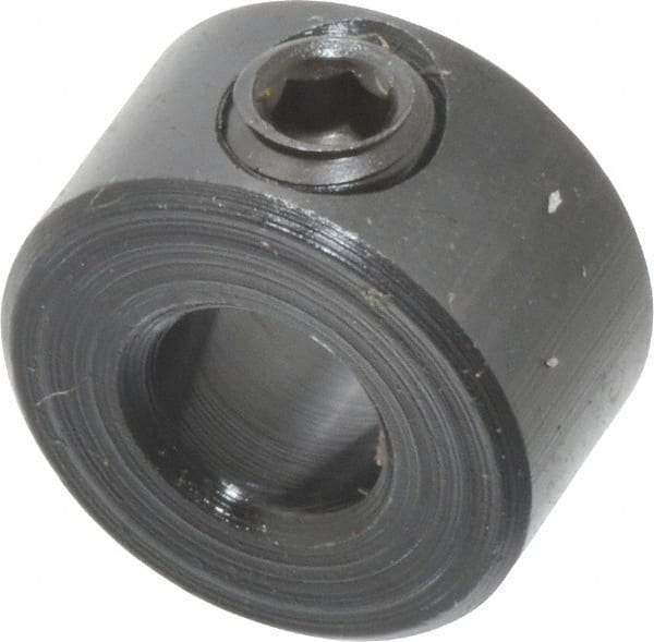 Climax Metal Products - 3/16" Bore, Steel, Set Screw Shaft Collar - 7/16" Outside Diam, 1/4" Wide - A1 Tooling