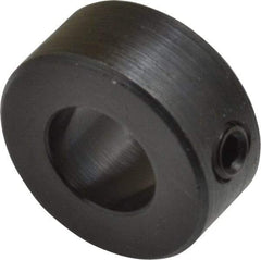 Climax Metal Products - 1/2" Bore, Steel, Set Screw Shaft Collar - 1" Outside Diam, 7/16" Wide - A1 Tooling