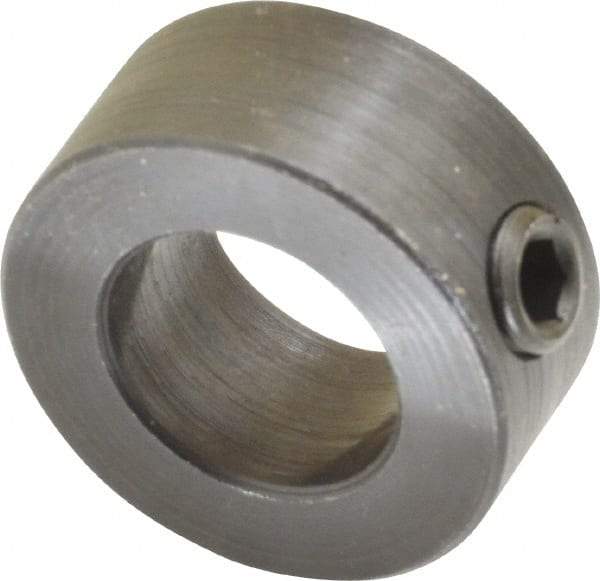 Climax Metal Products - 5/8" Bore, Steel, Set Screw Shaft Collar - 1-1/8" Outside Diam, 1/2" Wide - A1 Tooling