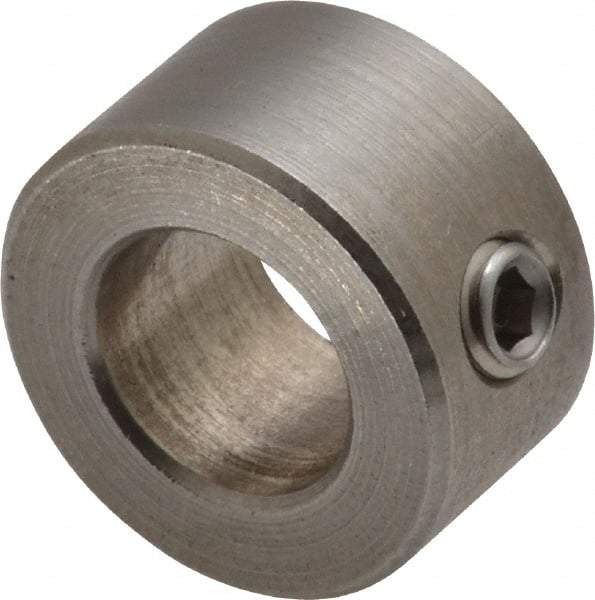 Climax Metal Products - 12mm Bore, Stainless Steel, Set Screw Shaft Collar - 7/8" Outside Diam - A1 Tooling