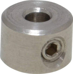 Climax Metal Products - 1/8" Bore, Stainless Steel, Set Screw Shaft Collar - 3/8" Outside Diam, 1/4" Wide - A1 Tooling