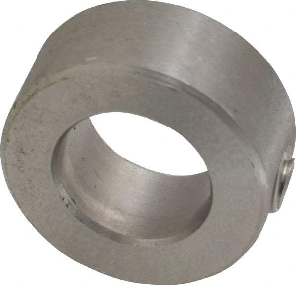 Climax Metal Products - 9/16" Bore, Stainless Steel, Set Screw Shaft Collar - 1" Outside Diam, 7/16" Wide - A1 Tooling