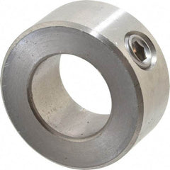 Climax Metal Products - 11/16" Bore, Stainless Steel, Set Screw Shaft Collar - 1-1/4" Outside Diam, 9/16" Wide - A1 Tooling