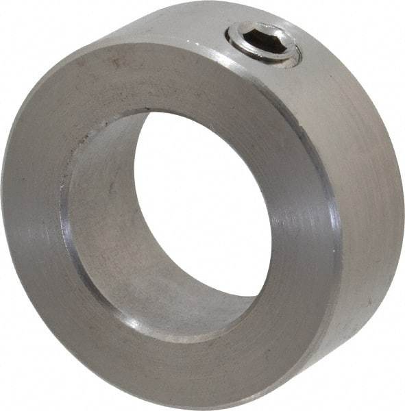 Climax Metal Products - 7/8" Bore, Stainless Steel, Set Screw Shaft Collar - 1-1/2" Outside Diam, 9/16" Wide - A1 Tooling