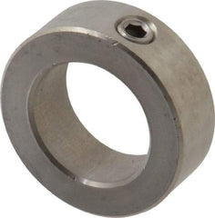 Climax Metal Products - 1-1/4" Bore, Stainless Steel, Set Screw Shaft Collar - 2" Outside Diam, 11/16" Wide - A1 Tooling