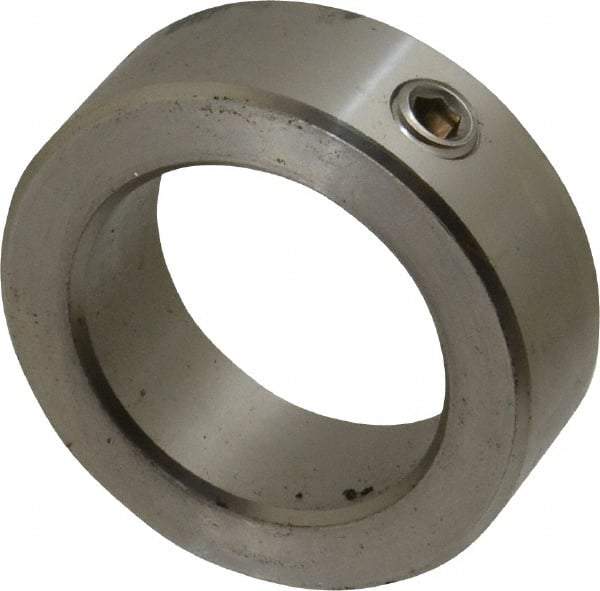 Climax Metal Products - 1-1/2" Bore, Stainless Steel, Set Screw Shaft Collar - 2-1/4" Outside Diam, 3/4" Wide - A1 Tooling