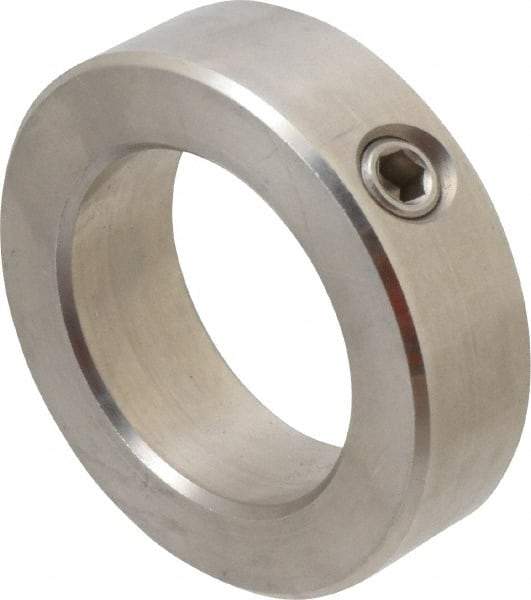 Climax Metal Products - 1-15/16" Bore, Stainless Steel, Set Screw Shaft Collar - 3" Outside Diam, 7/8" Wide - A1 Tooling